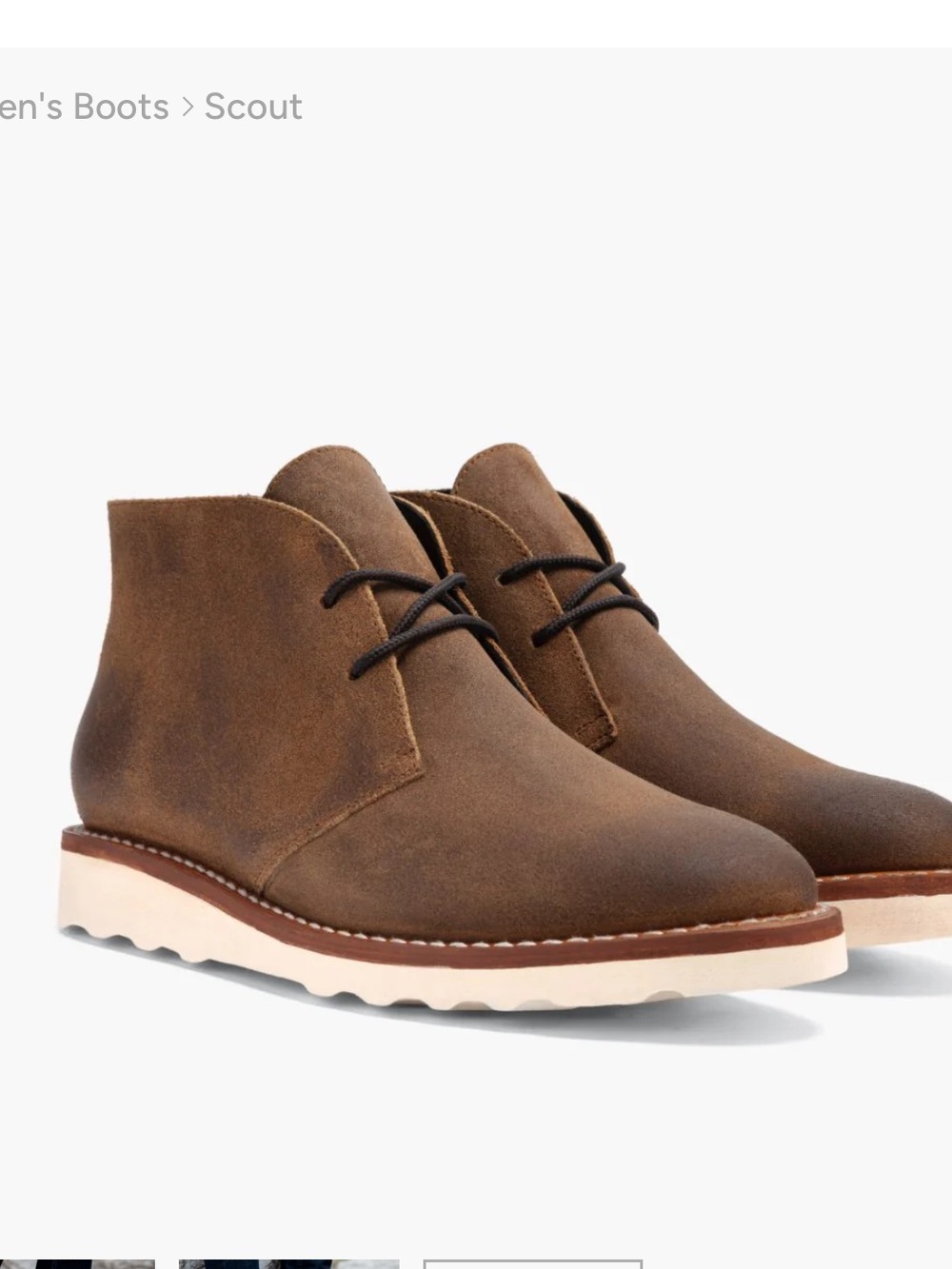 THURSDAY BOOTS COMPANY Sz 12 Scout Brown Suede Small Batch Boots Orig $160